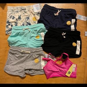Girls Shorts and Sports Bra